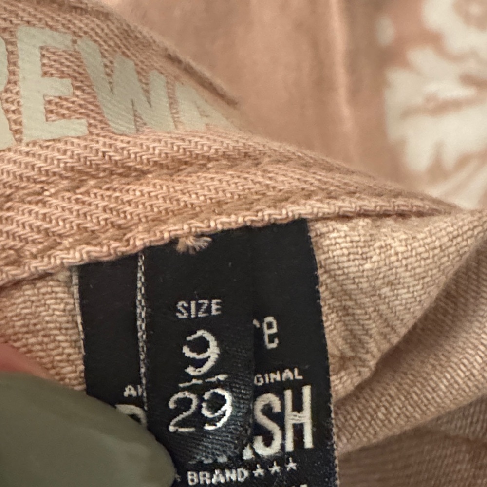 Rewash Wide-Leg High-Rise Pants in Light blush peach - Picture 5 of 5